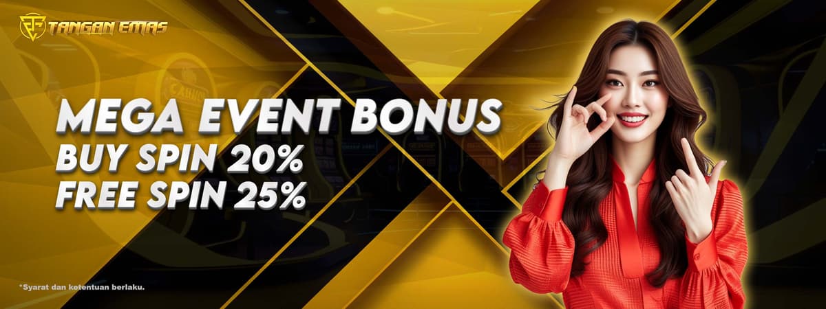 MEGA EVENT FREESPIN 25% BUYSPIN 20% Banner