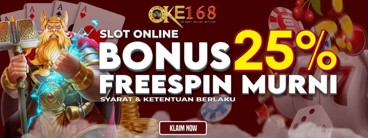 BONUS FREESPIN MURNI 25%