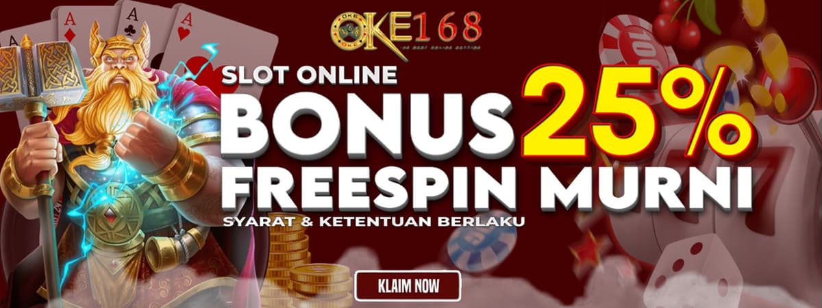 EVENT FREESPIN MURNI 25% Banner