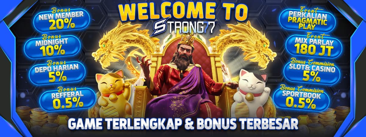 WELCOME TO STRONG77 GAME TERLENGKAP & BONUS TERBESAR Banner