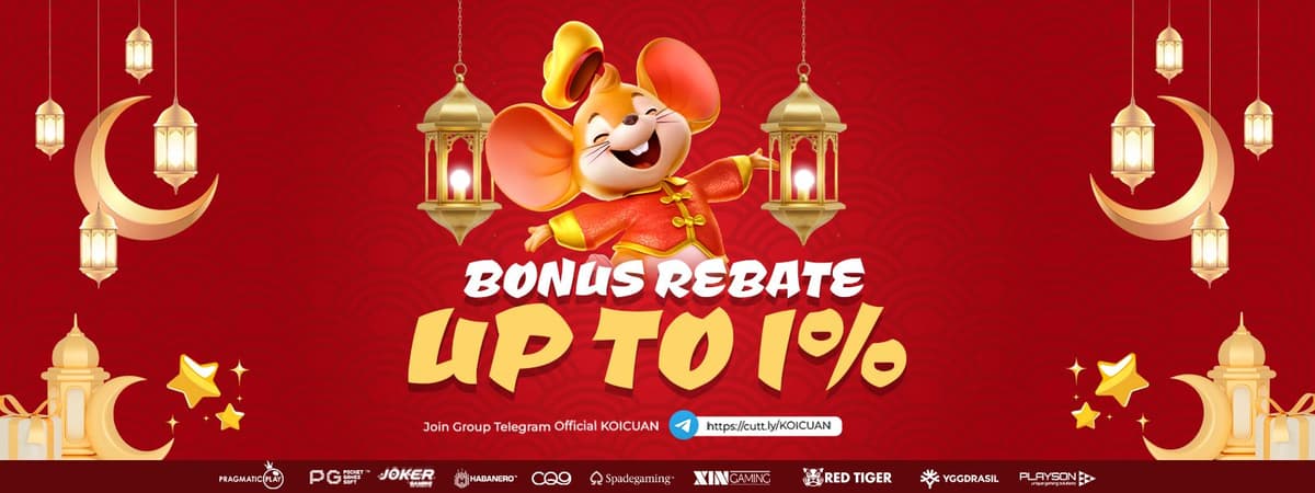 BONUS REBATE UP TO 1% SLOT & CASINO Banner
