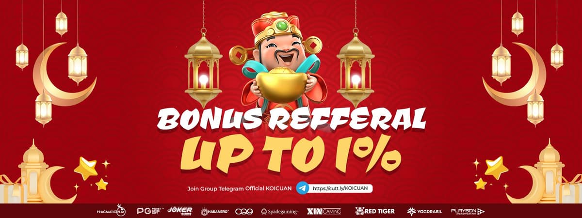 BONUS REFFERAL UP TO 1% TANPA DEPOSIT Banner
