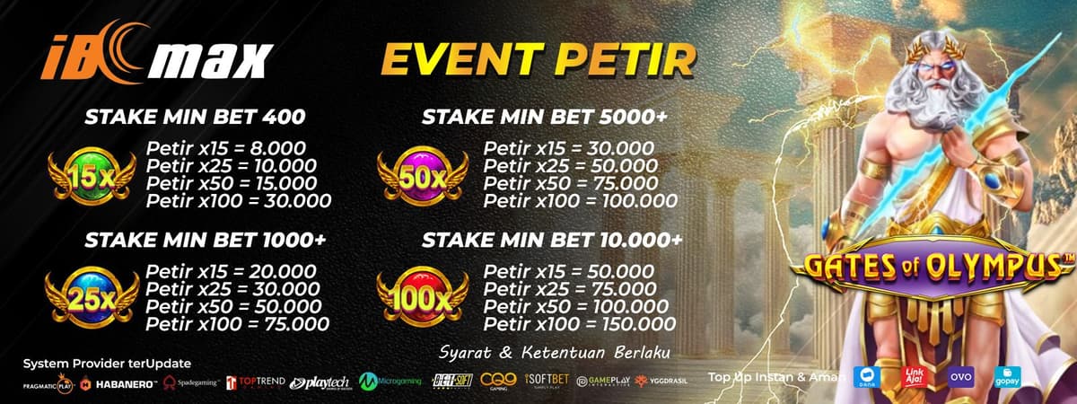 EVENT PETIR - PRAGMATIC PLAY - IBCMAX