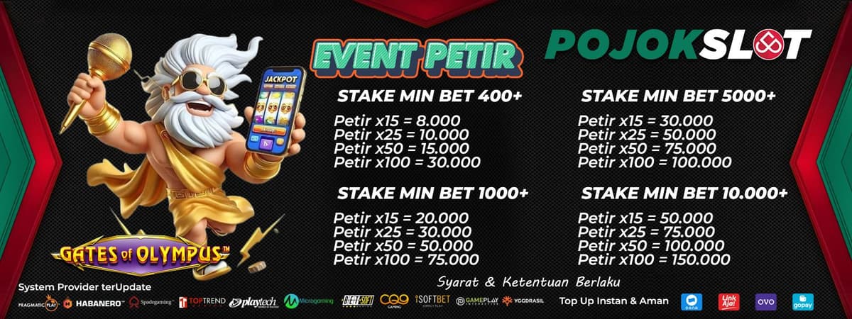 Promo EVENT PETIR - PRAGMATIC PLAY - POJOKSLOT