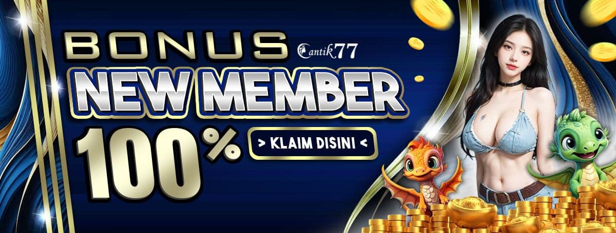 BONUS NEW MEMBER SLOT 100% Banner