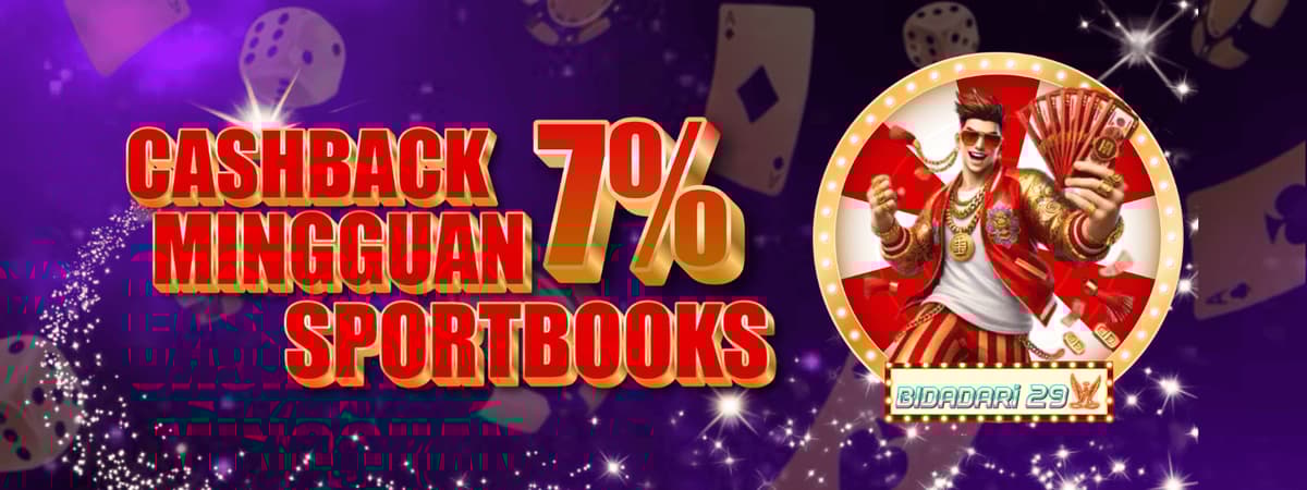BONUS CASHBACK SPORTSBOOK 7% Banner