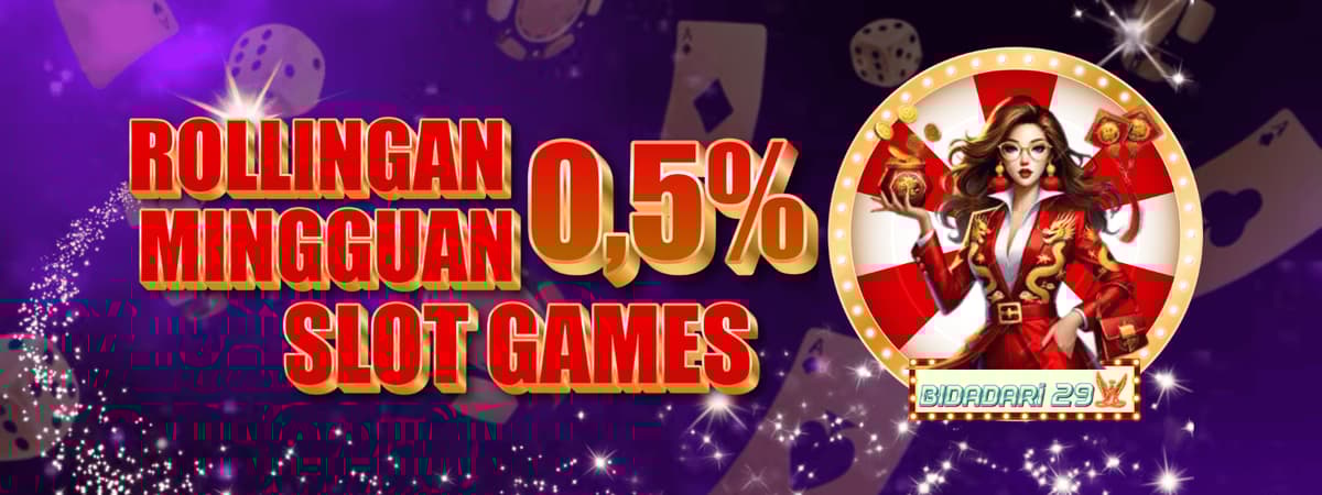 BONUS ROLLINGAN SLOT GAMES 0,5% Banner