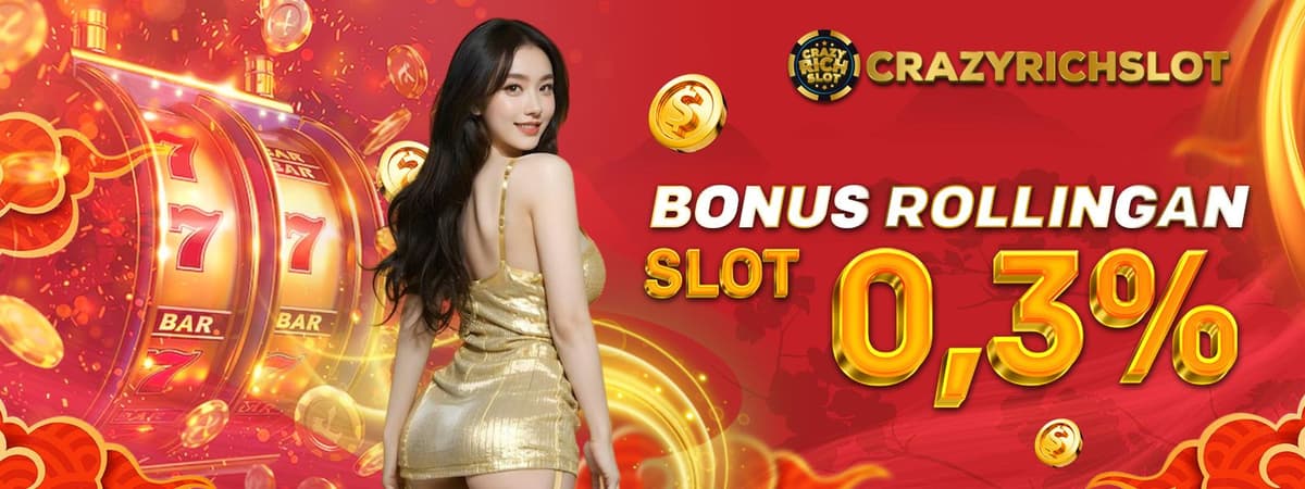 BONUS ROLLINGAN SLOT 0.3% Banner
