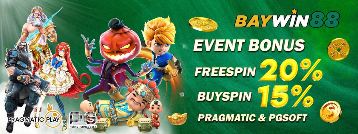EVENT BUYSPIN 15 % & FREESPIN 20% Banner