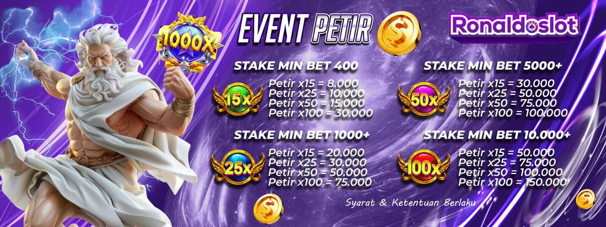 EVENT PETIR - PRAGMATIC PLAY - RONALDOSLOT