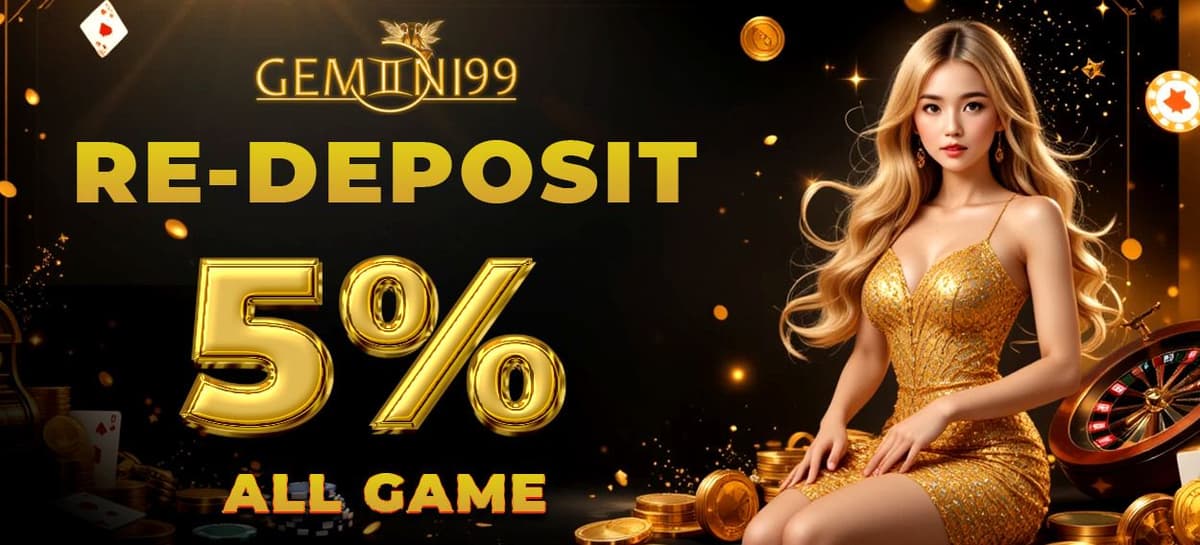 BONUS 5% SETIAP DEPOSIT