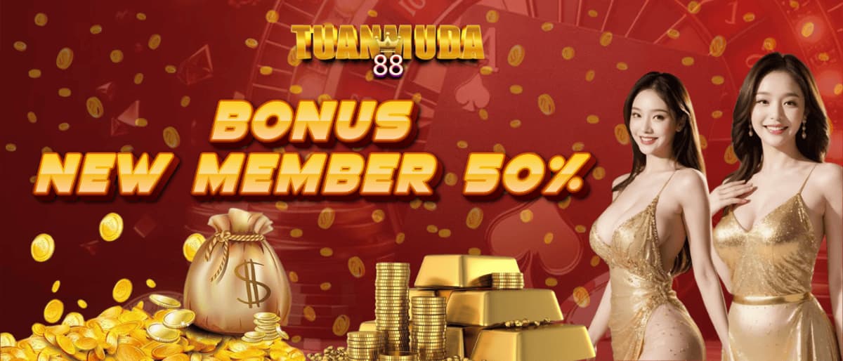 BONUS NEW MEMBER 50% Banner