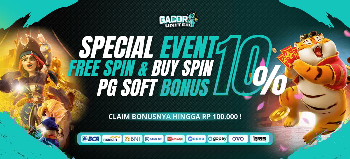 EVENT FREE SPIN & BUY SPIN PG SOFT BONUS 10%