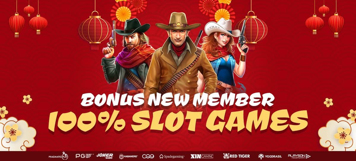 Promo BONUS NEW MEMBER 100% SLOT GAMES