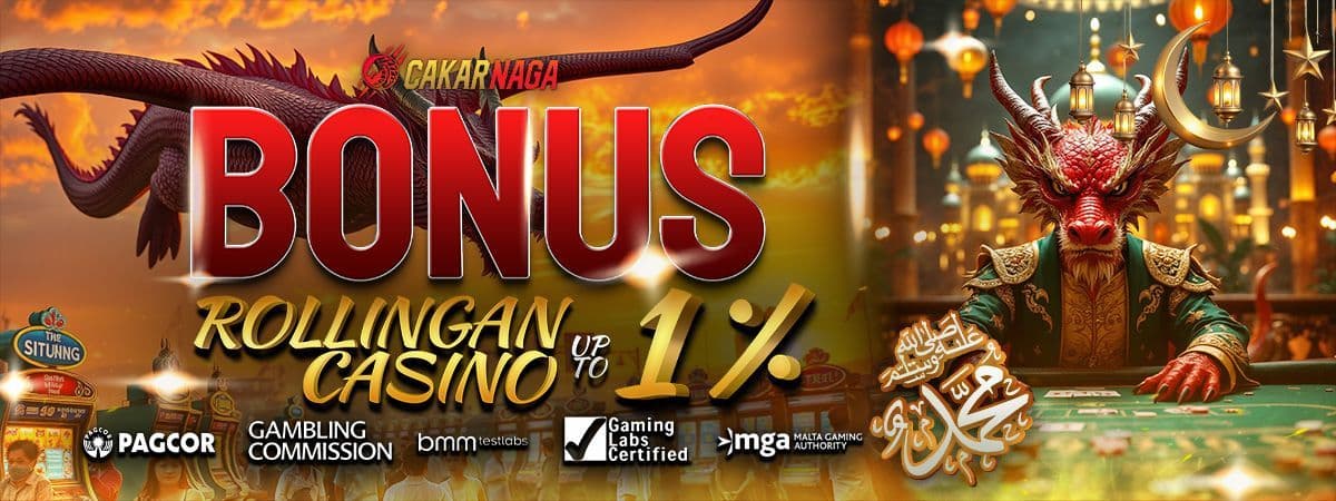 BONUS ROLLINGAN CASINO UP TO 1% 