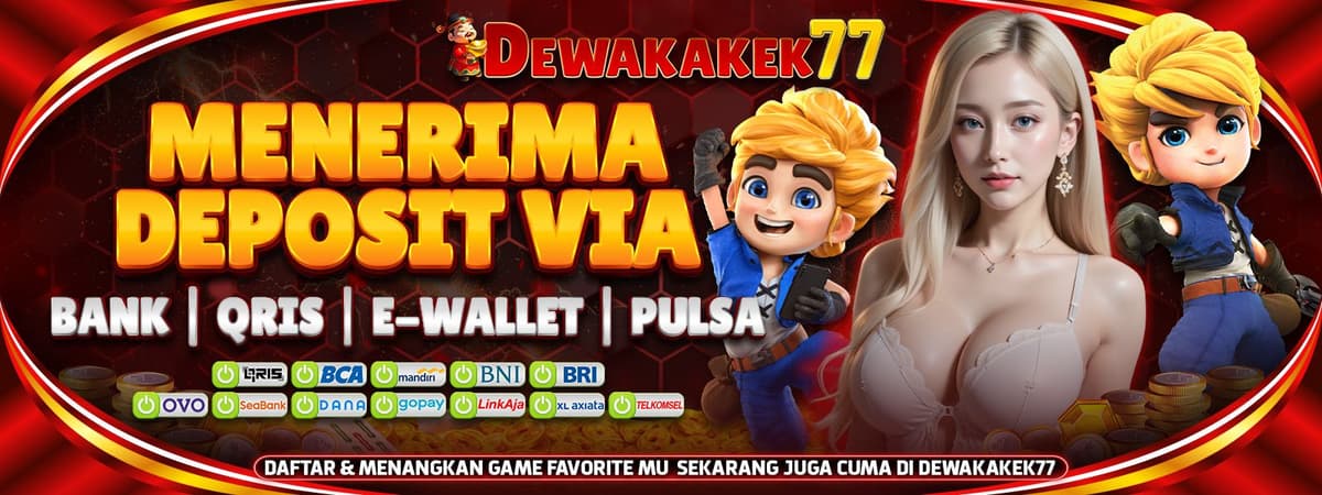MENERIMA DEPOSIT VIA QRIS,BANK & EWALLET Banner