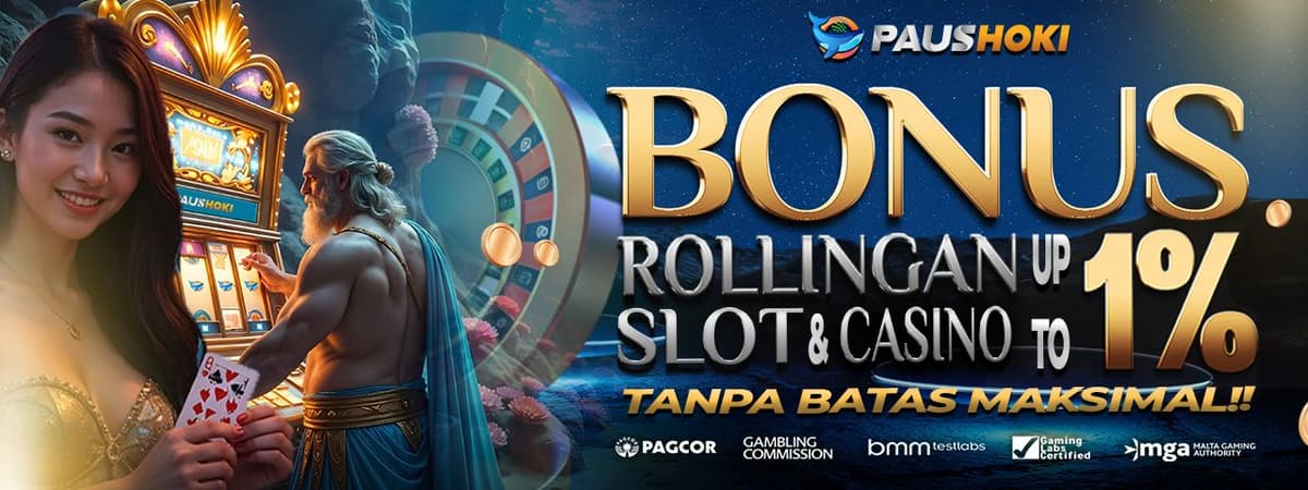 BONUS ROLLINGAN 1% SLOT & CASINO TANPA BATAS MAKSIMAL!!