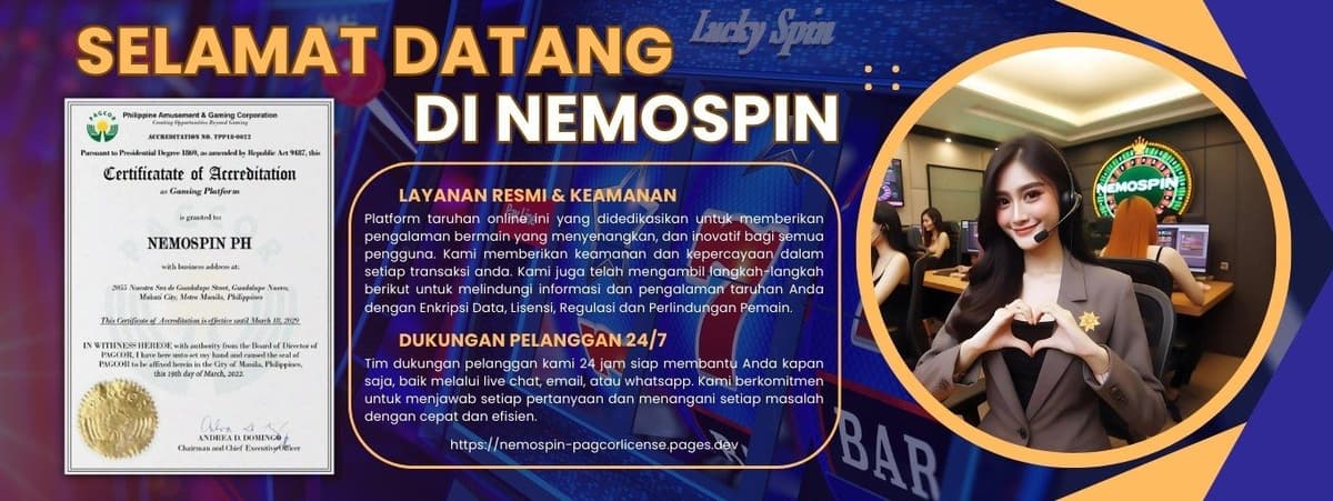Selamat Datang Di Nemospin Banner