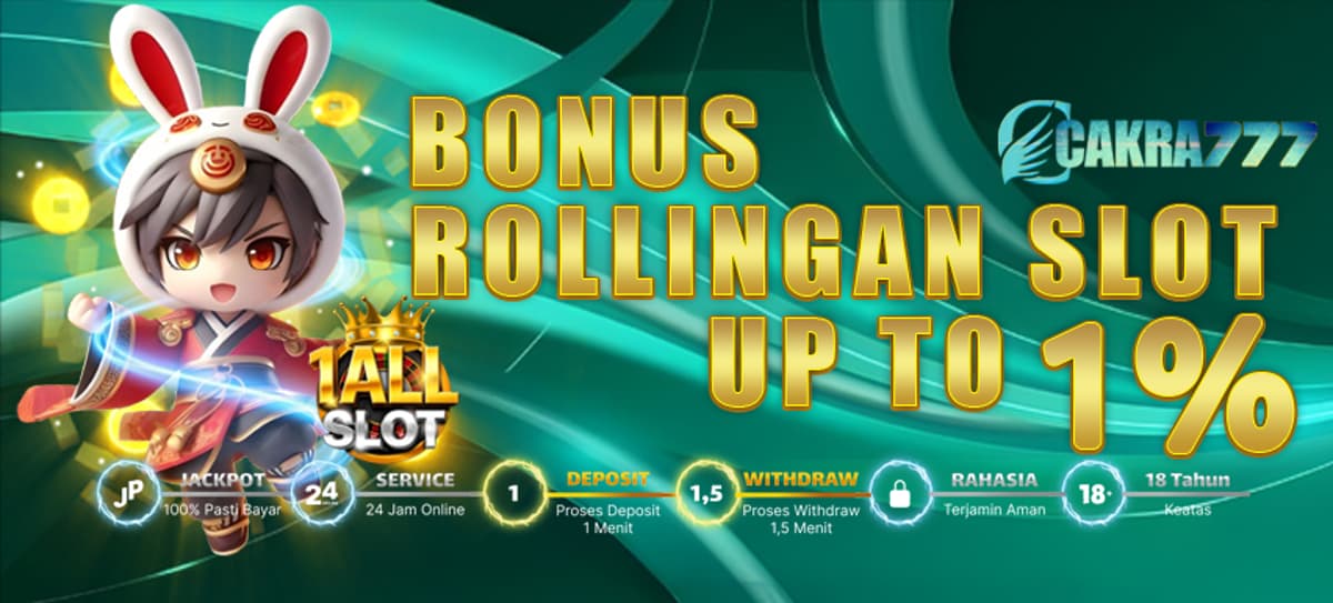 Bonus Rebate Slot Up To 1%