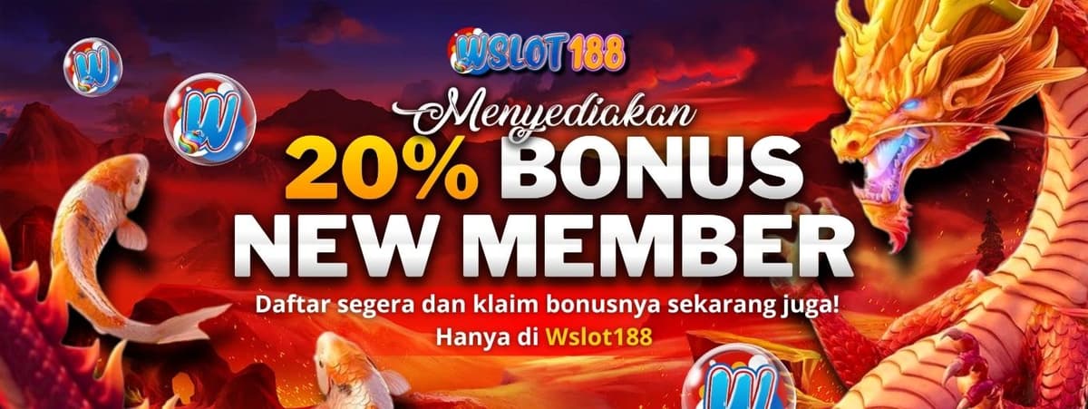 BONUS NEW MEMBER 20% Banner