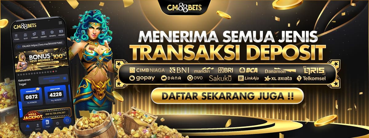 MENDUKUNG SEMUA JENIS TRANSAKSI DEPOSIT Banner
