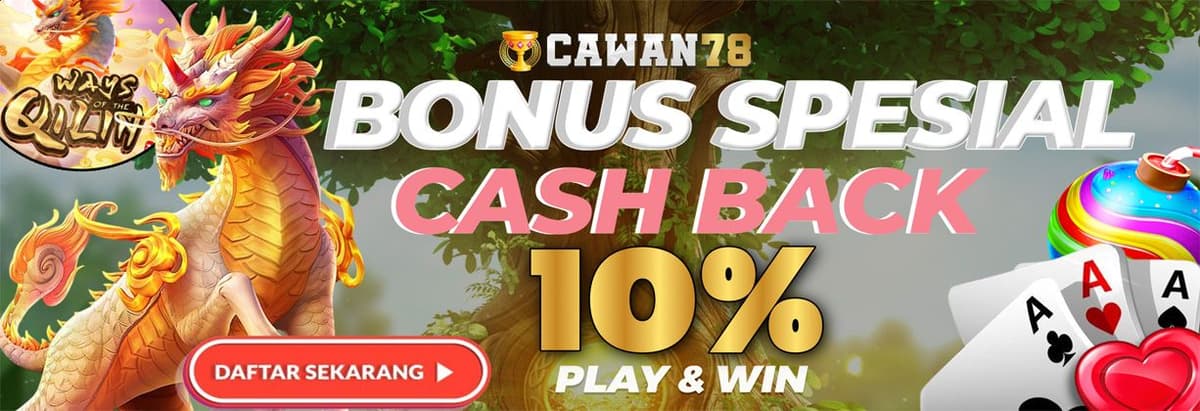 BONUS CASHBACK 10% Banner