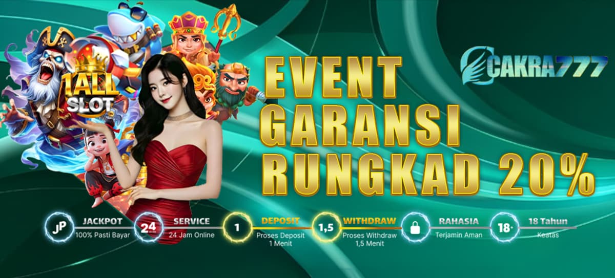 EVENT GARANSI RUNGKAD 20% BISA LANGSUNG WD