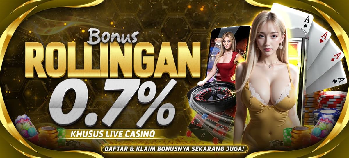 Promo ROLLINGAN LIVE CASINO 0,7%