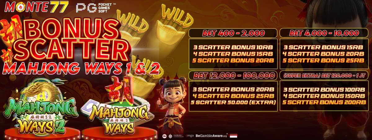 Promo BONUS SCATTER MAHJONG WAYS 1 & 2