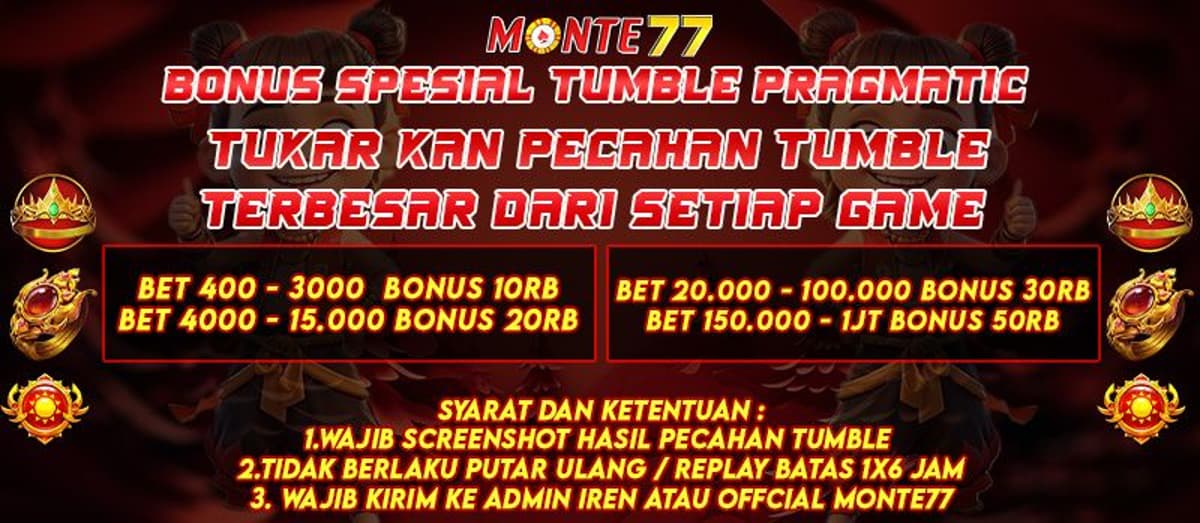 Promo BONUS PECAHAN TUMBLE PRAGMATIC PLAY
