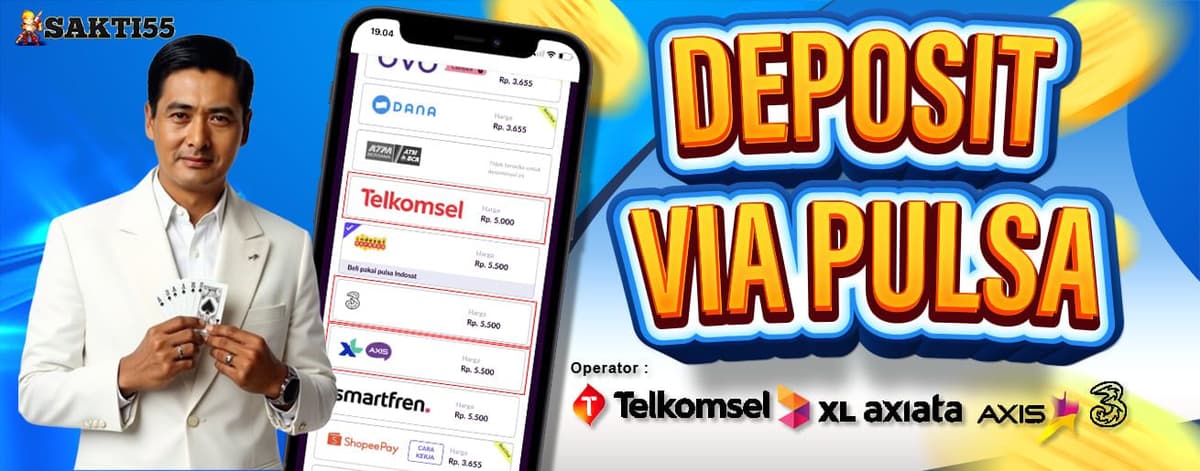 Deposit Via Pulsa (bisa pakai paylater)