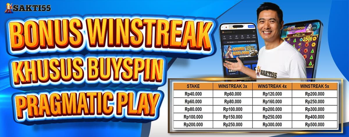 BONUS WINSTREAK BUYSPIN PRAGMATIC DI SAKTI55