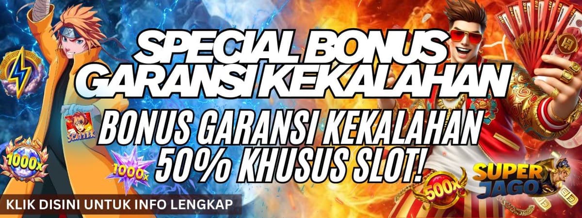 BONUS GARANSI KEKALAHAN SUPERJAGO Banner