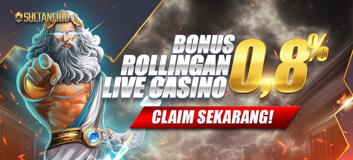Komisi Live Casino Mingguan 0.8%
