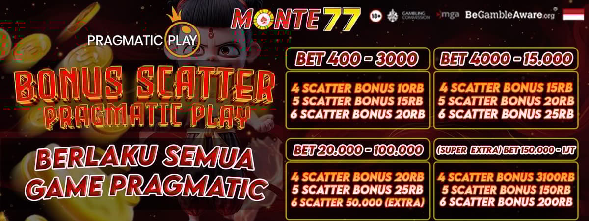 Promo EXTRA BONUS SCATTER PRAGMATIC PLAY