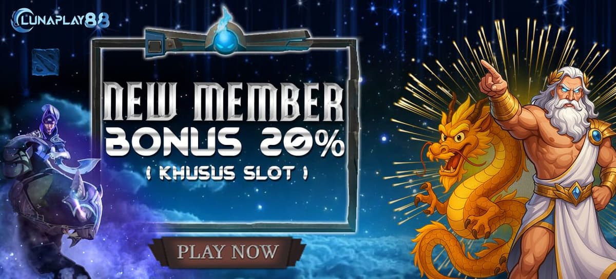 BONUS DEPOSIT NEW MEMBER 20%