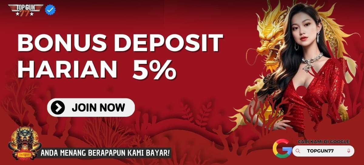 BONUS DEPOSIT HARIAN 5%