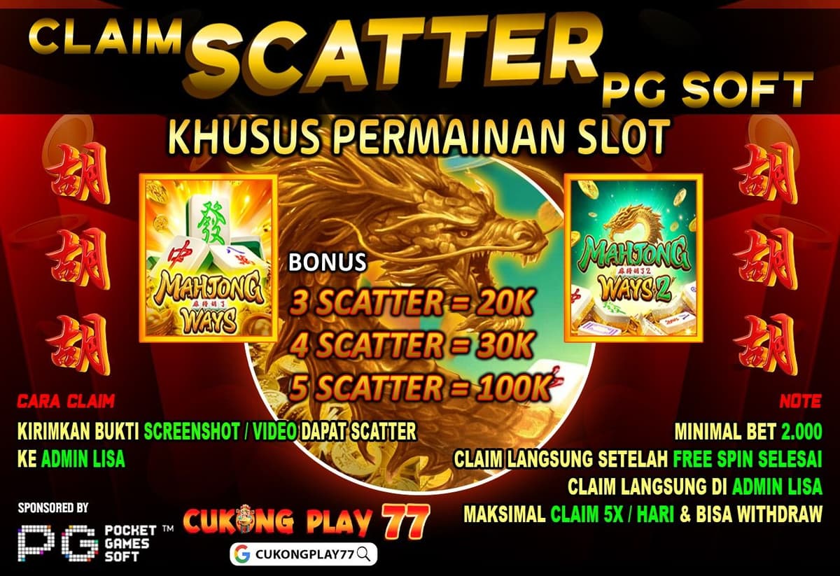 CLAIM SCATTER MAHJONG WAYS 1&2 CUKONGPLAY77