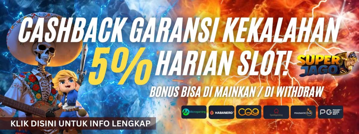 CASHBACK HARIAN SLOT 5%
