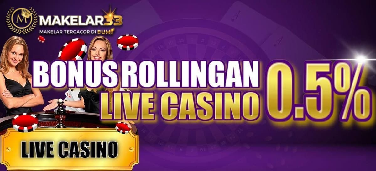 BONUS ROLINGAN LIVE CASINO 0,5%
