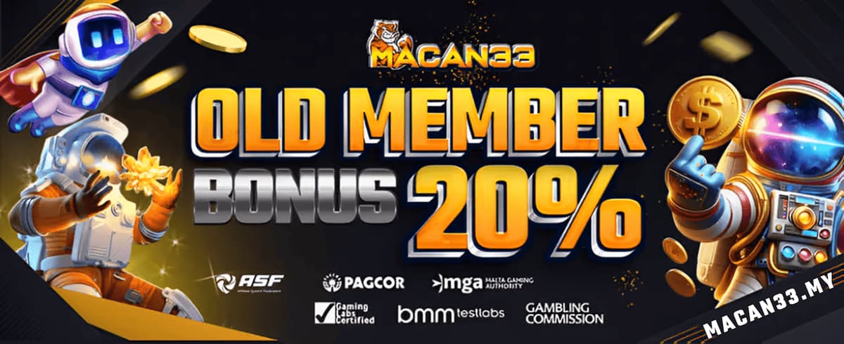 SPESIAL BONUS 20% KHUSUS OLD MEMBER  Banner