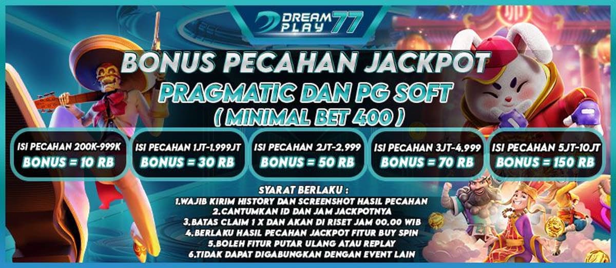 Promo BONUS PECAHAN JACKPOT PRAGMATIC & PG SOFT