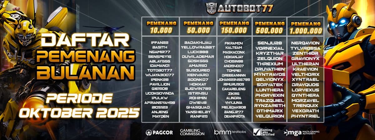 DAFTAR PEMENANG	 Banner