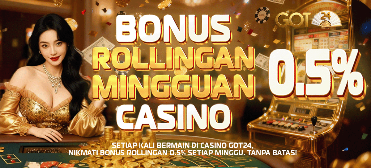 Promo BONUS ROLLINGAN MINGGUAN CASINO 0.5%