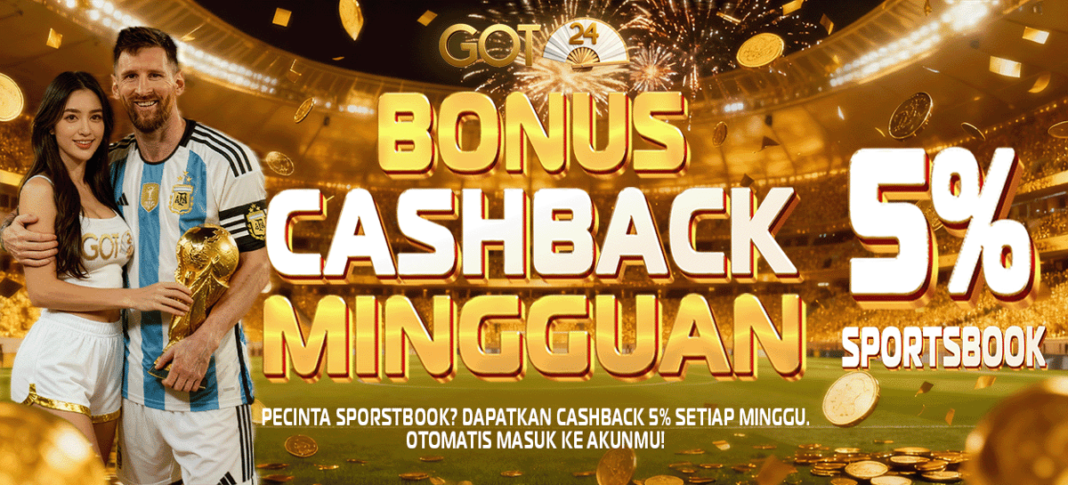 Promo BONUS CASHBACK MINGGUAN SPORTSBOOK 5%