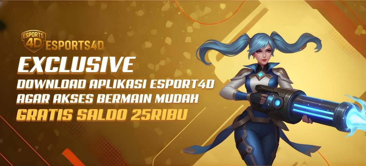 Download apk esport4d bonus saldo 25k Banner