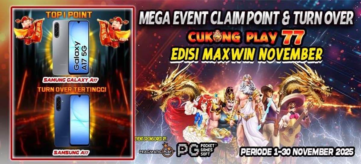 Event Claim point slot & turn over banjir jackpot cukongplay77