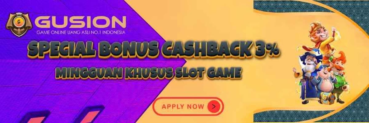 BONUS MINGGUAN CASHBACK 3% KHUSUS GAMESLOT