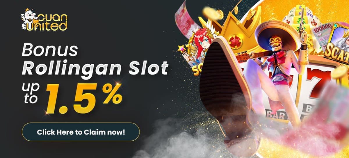 BONUS ROLLINGAN SLOT UP TO 1,5%