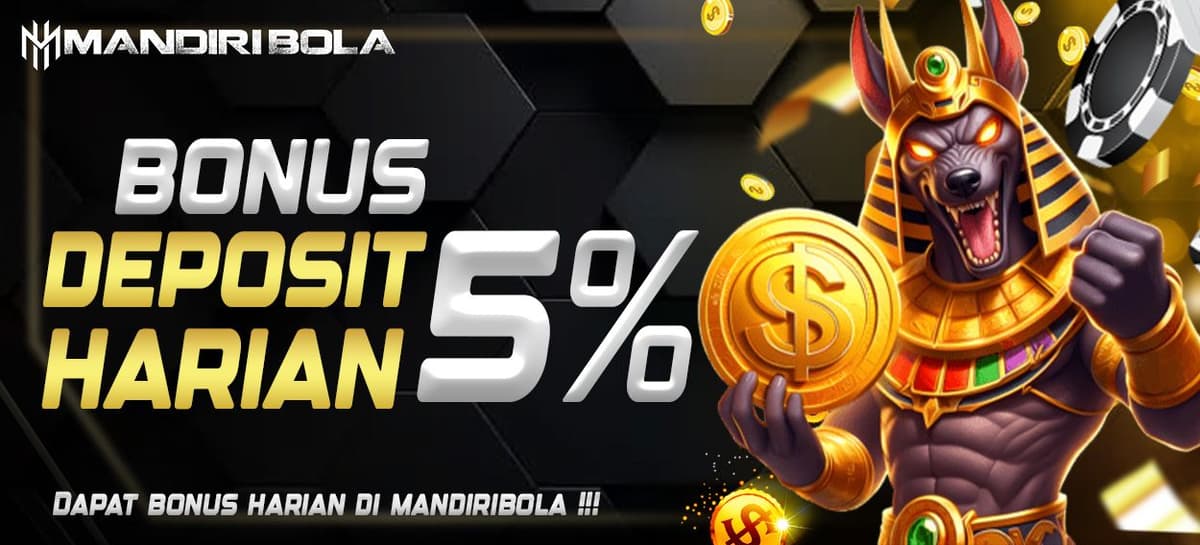 Promo BONUS HARIAN 5% MANDIRIBOLA